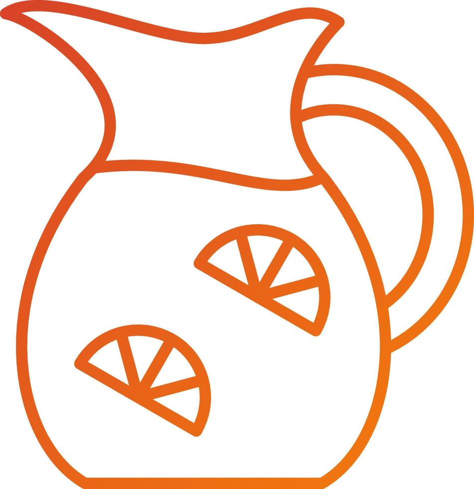 Lemonade Jug Icon Style vector