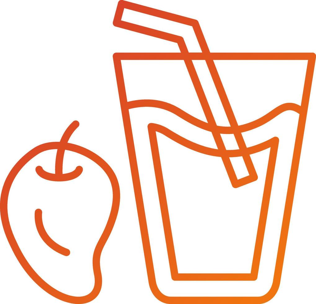 Mango Juice Icon Style vector