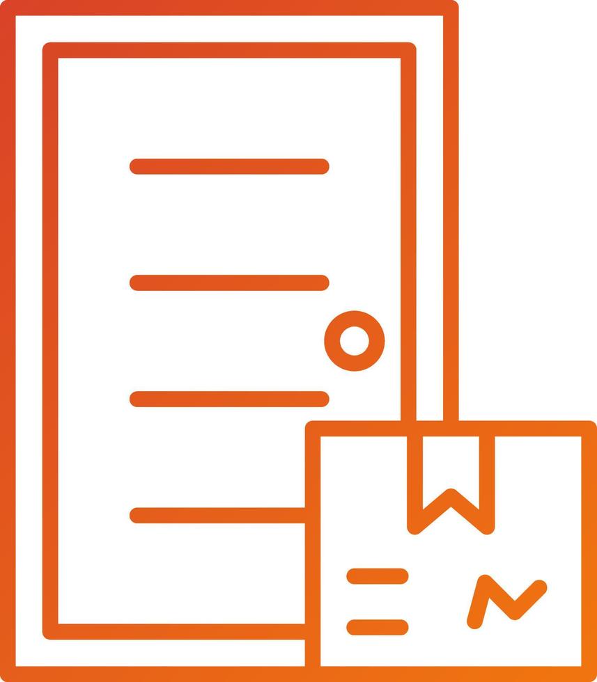 Door Delivery Icon Style vector