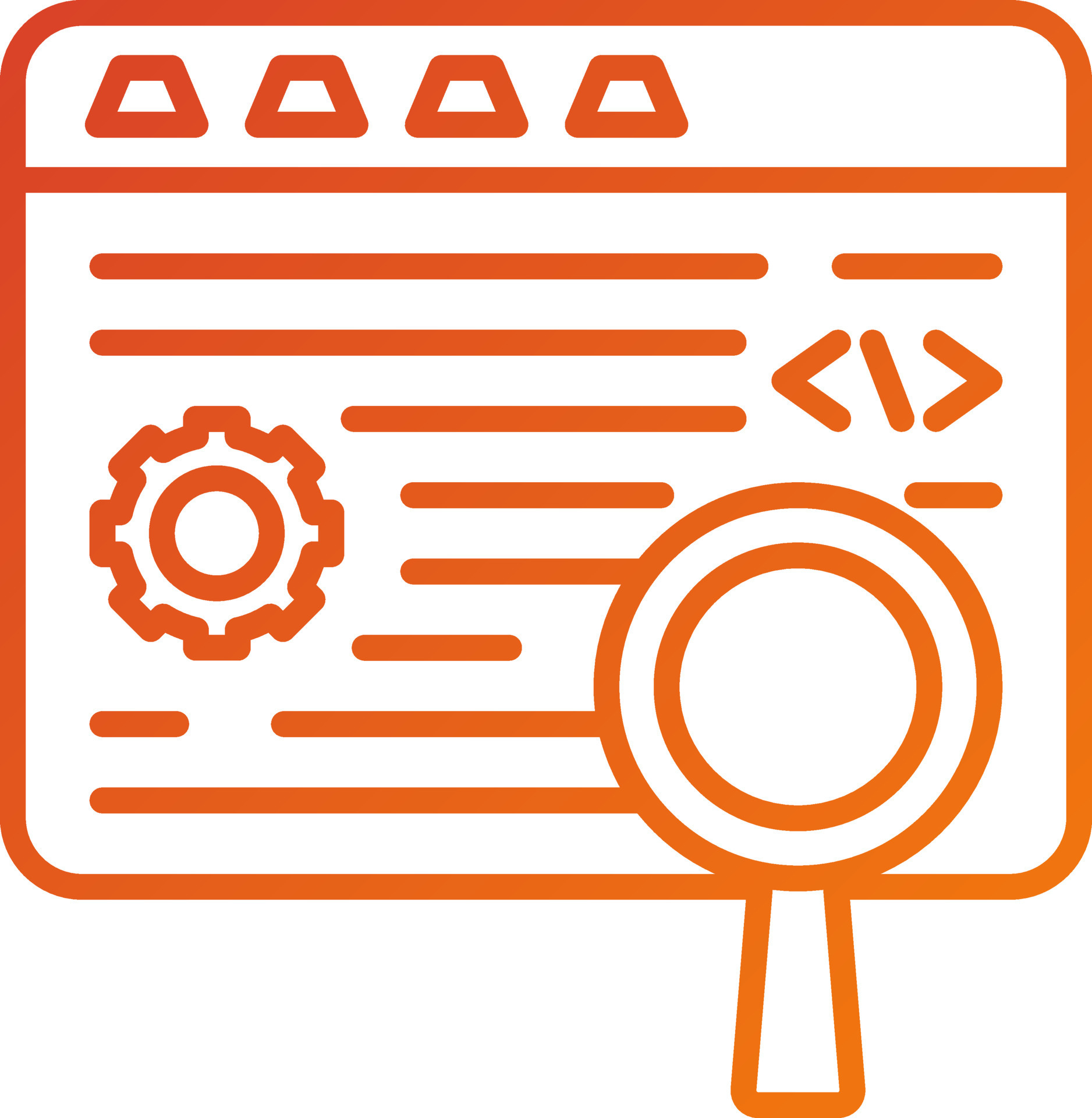 Code Testing Icon Style 21657159 Vector Art at Vecteezy