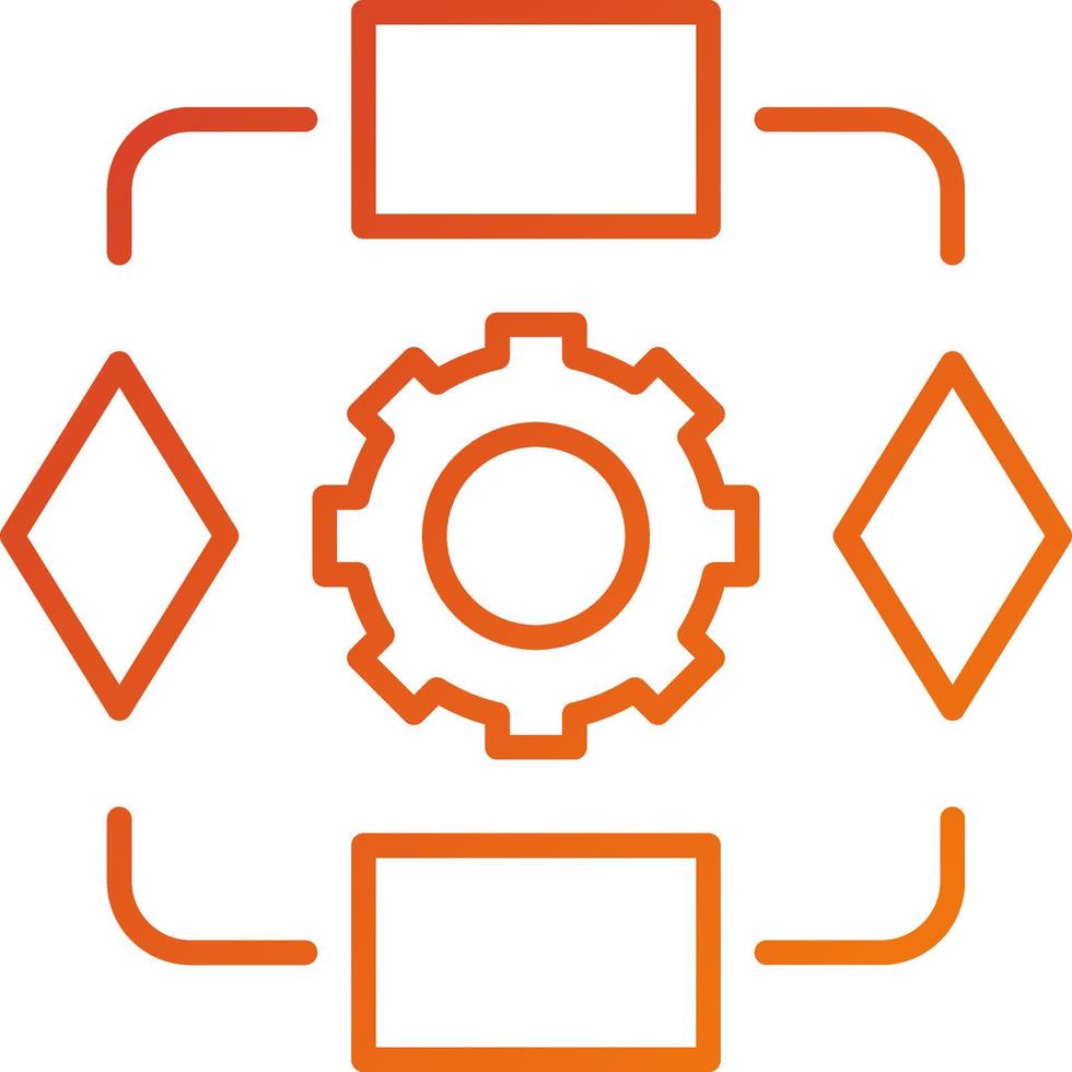 Algorithm Icon Style vector