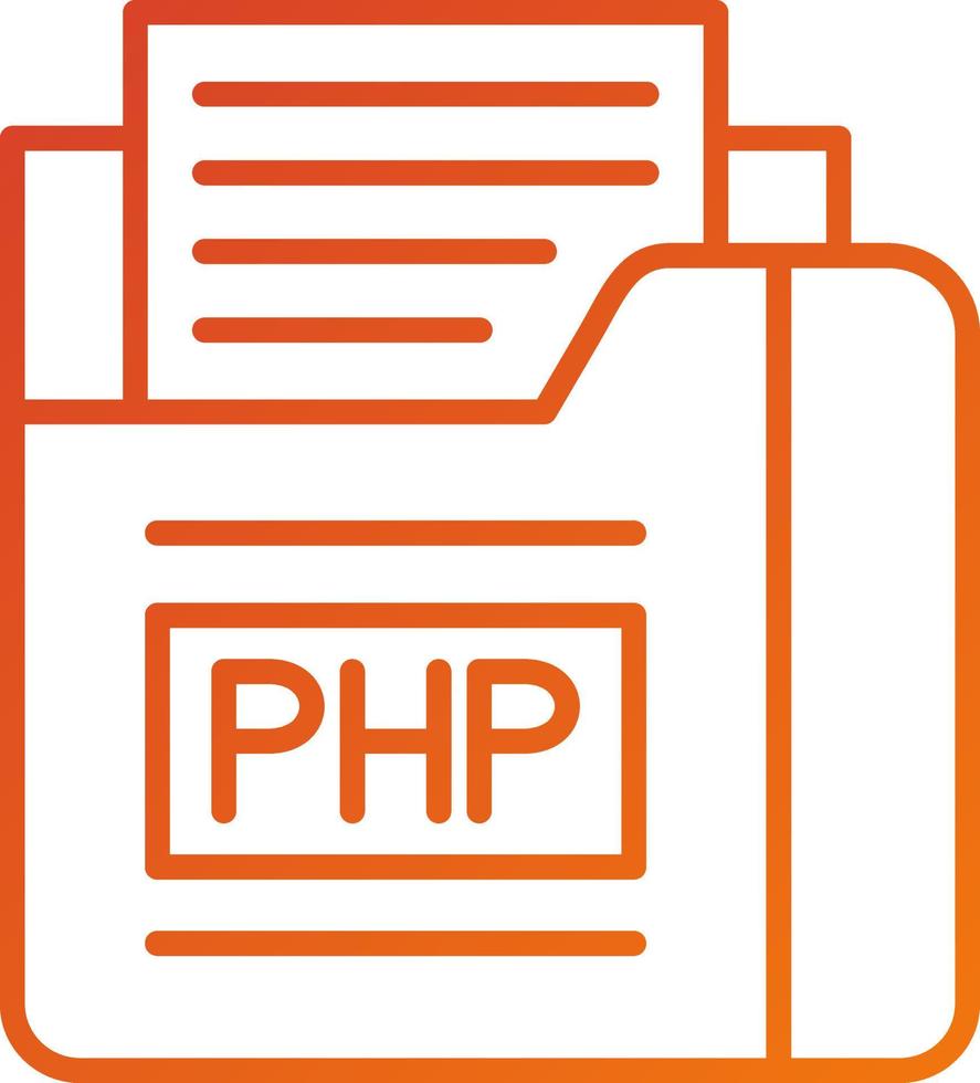 Php File Icon Style vector