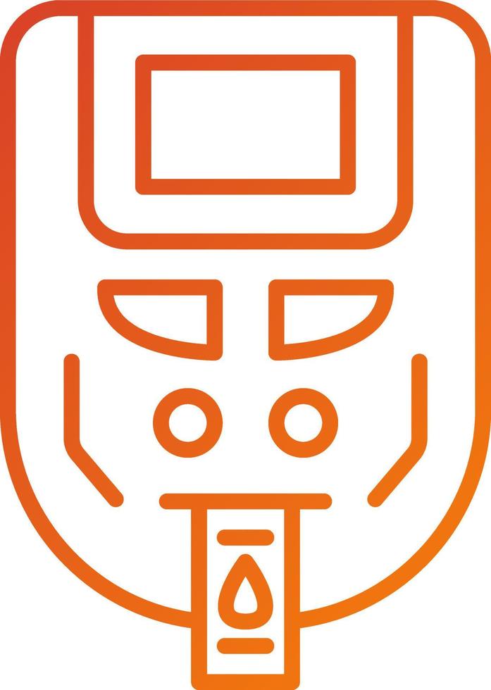 Glucometer Icon Style vector