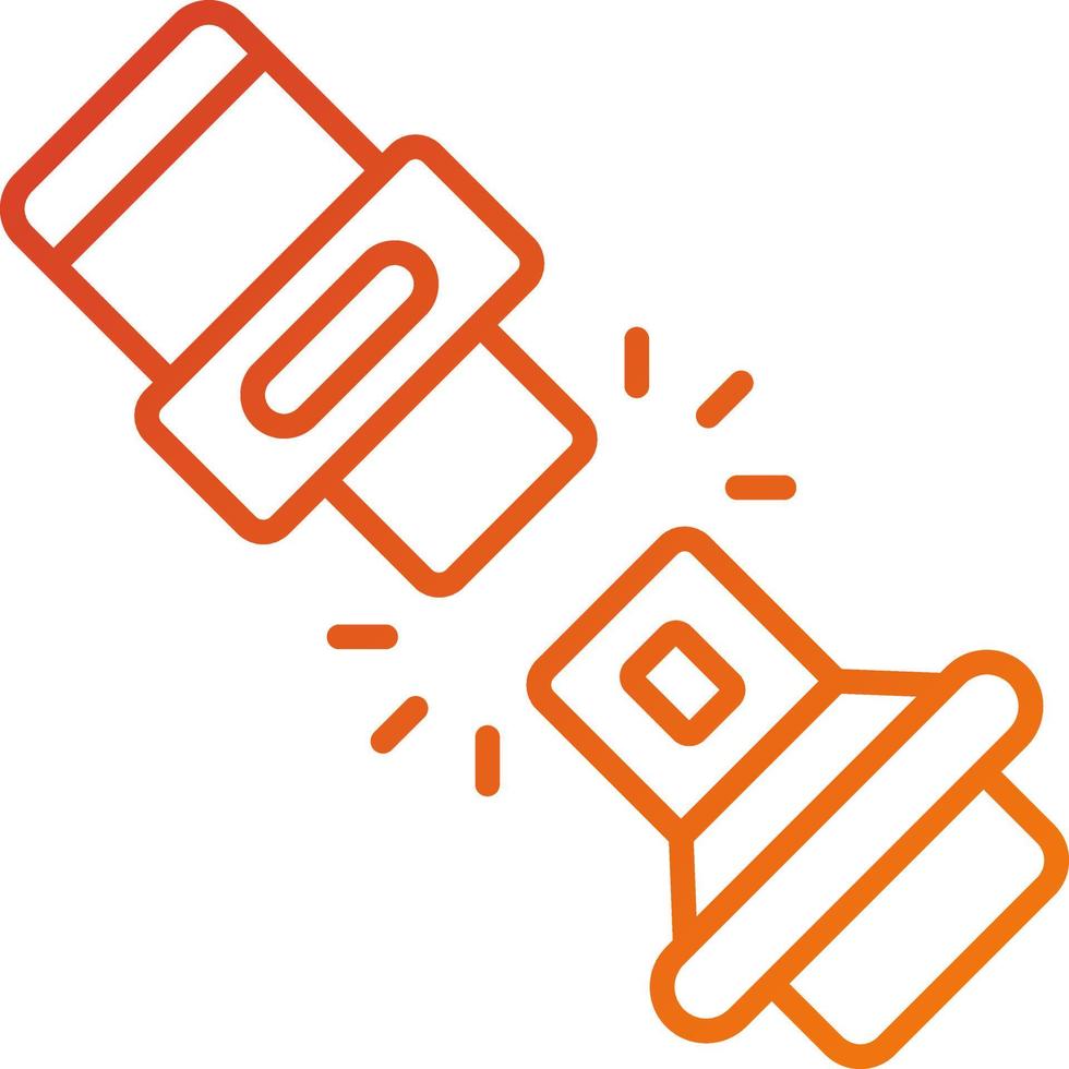 Seat Belt Icon Style vector