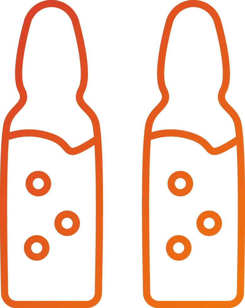 Ampoule Icon Style vector