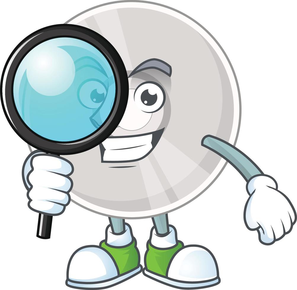Cartoon character of compact disk vector