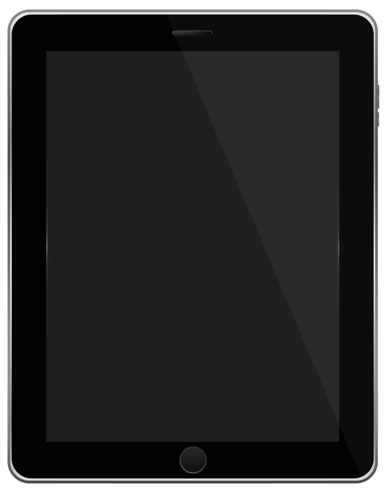 Black Tablet Isolated png