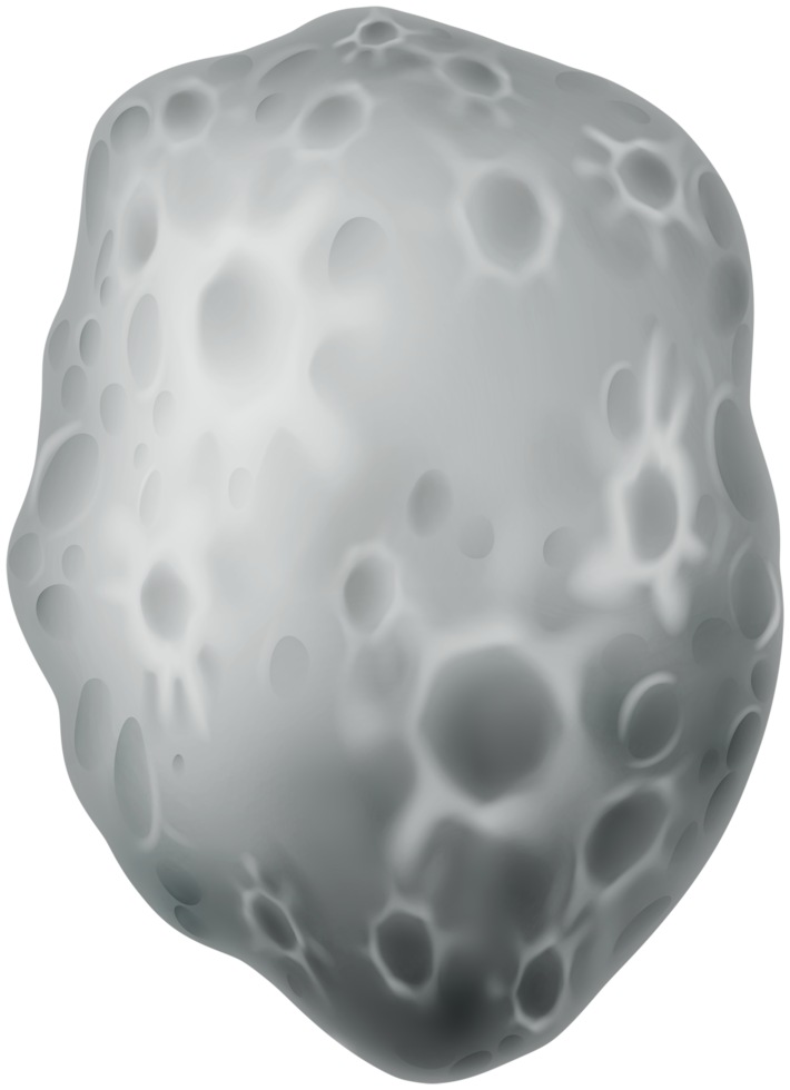 Asteroid stone space png
