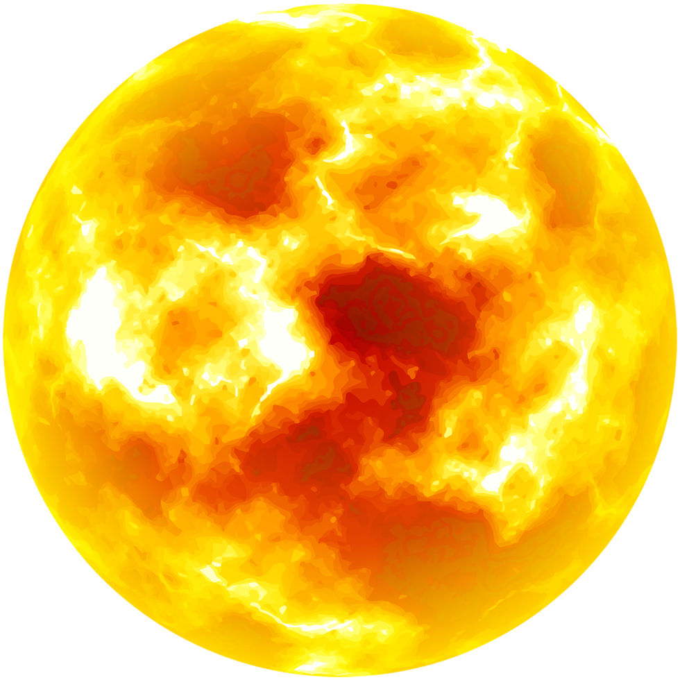 Gelb Sonne Licht oben png