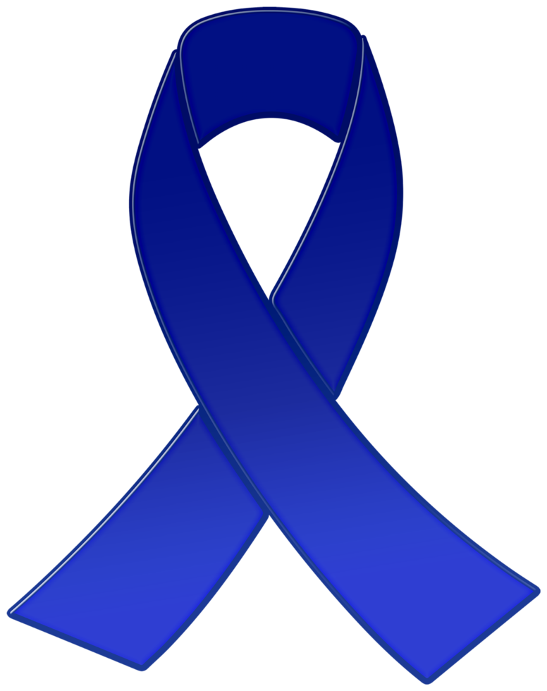 Blue Awareness Ribbon png