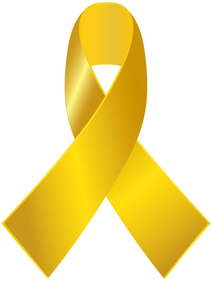 Gold Awareness Ribbon 21657620 PNG