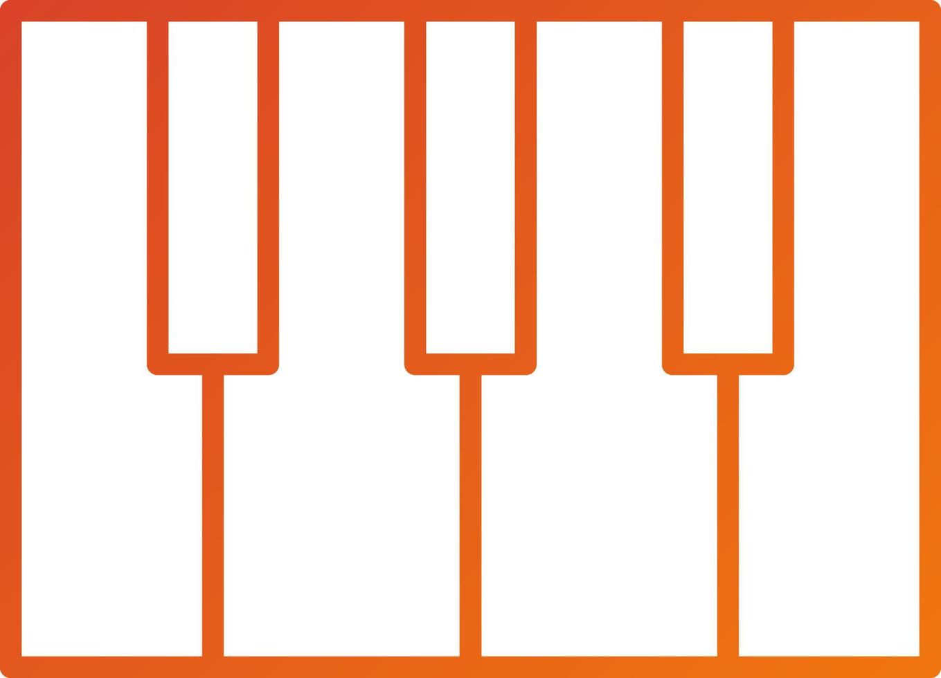 Piano Icon Style vector