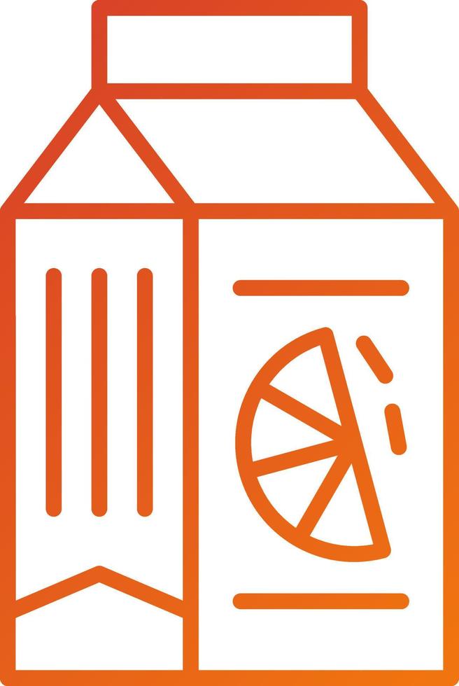 Juice Box Icon Style vector