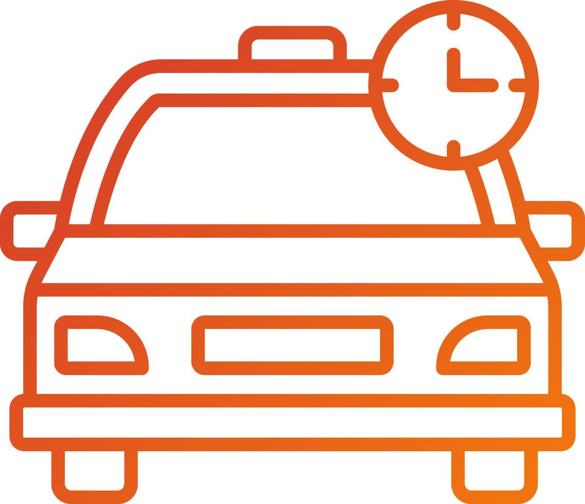 Busy Taxi Icon Style vector