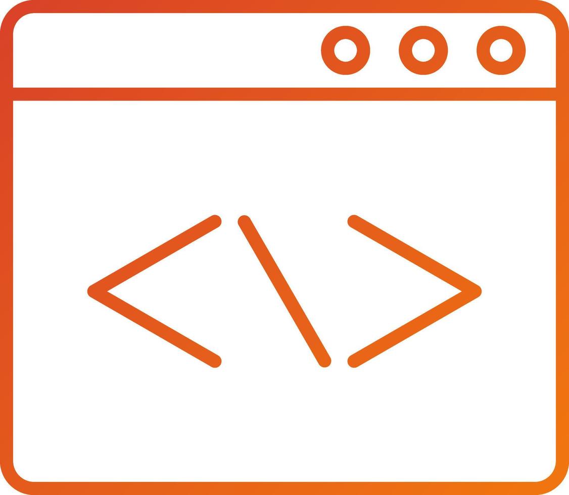 estilo de icono de codificación web vector