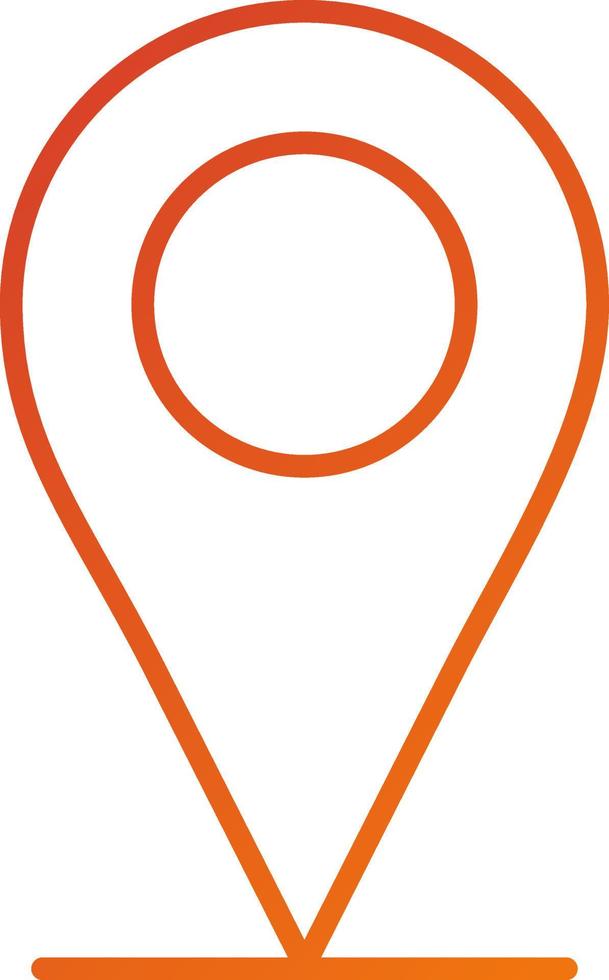 Current Location Icon Style vector