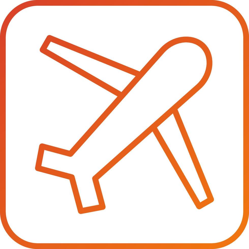 estilo de icono de aeropuerto vector