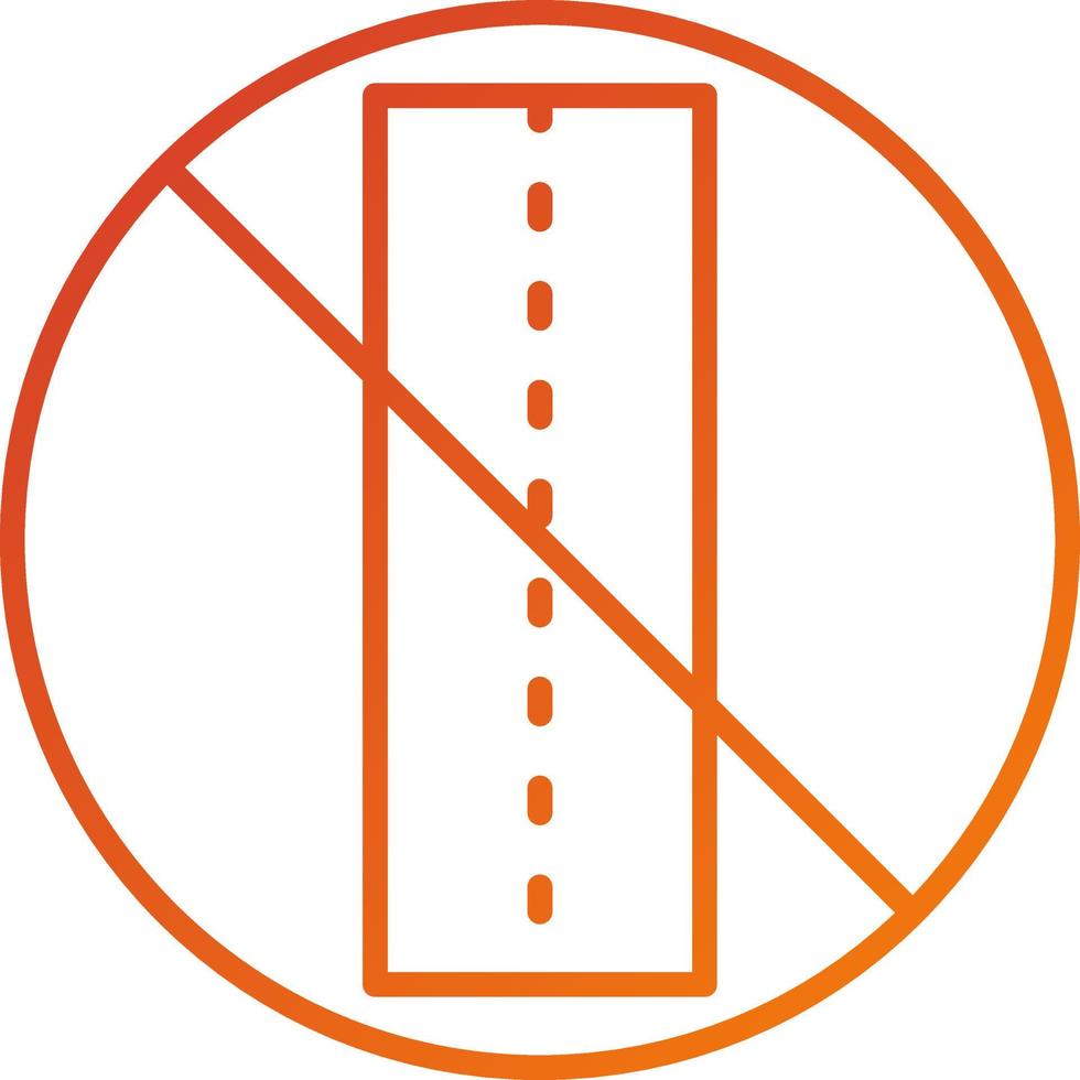 Sealed Road Icon Style vector