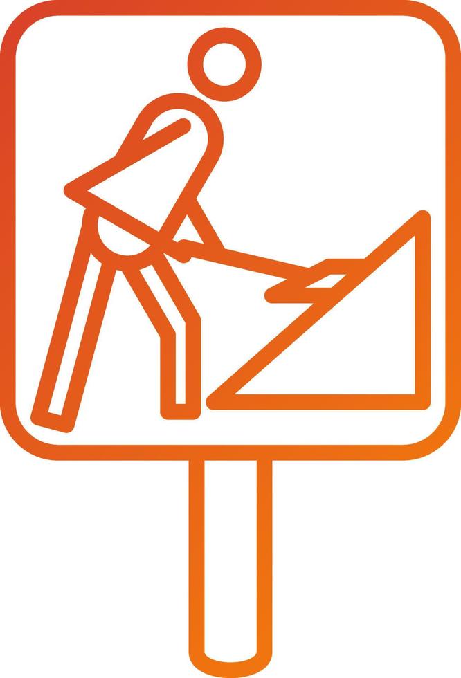 Roadworks Icon Style vector