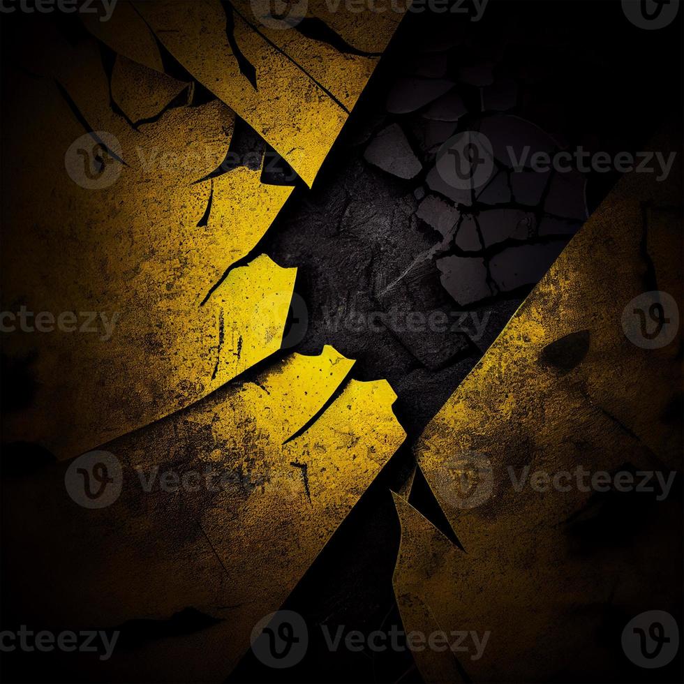 Texture brutal black and yellow background - AI generated image photo