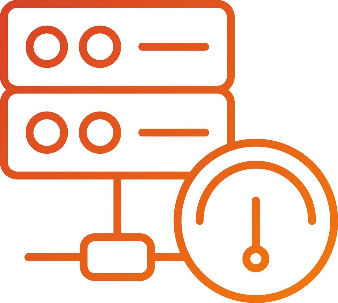 Database Speed Icon Style vector