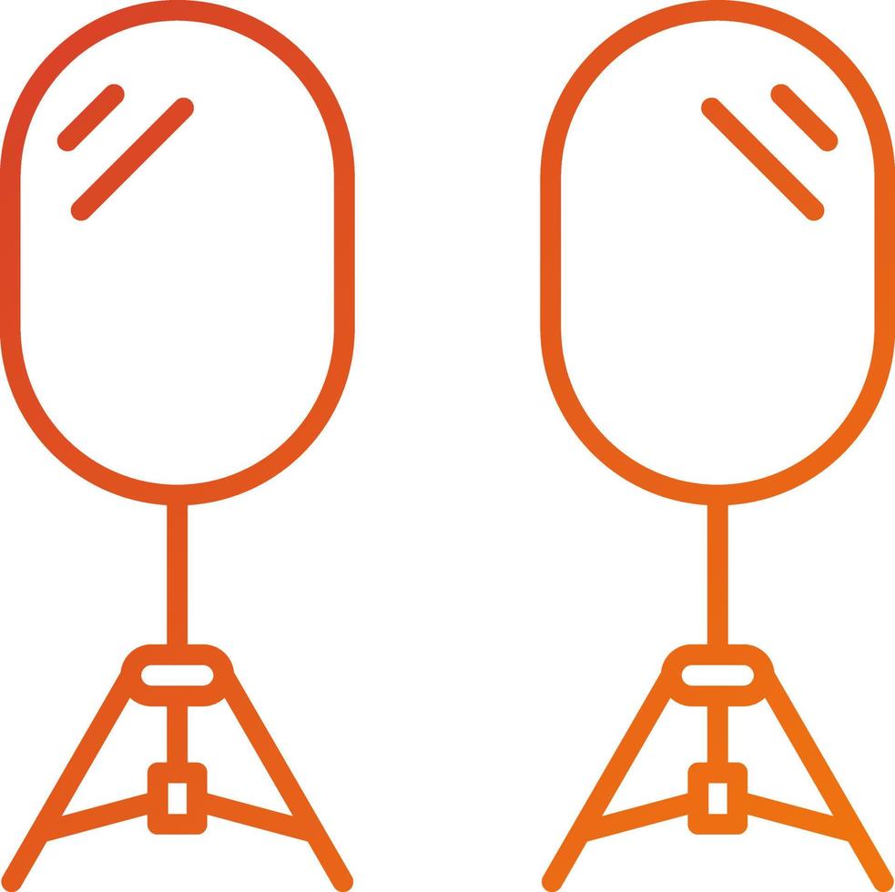 Camera Reflector Icon Style vector
