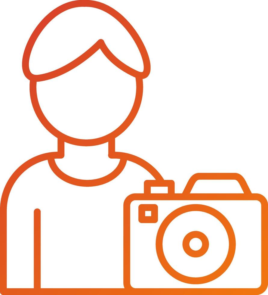 Cameraman Icon Style vector