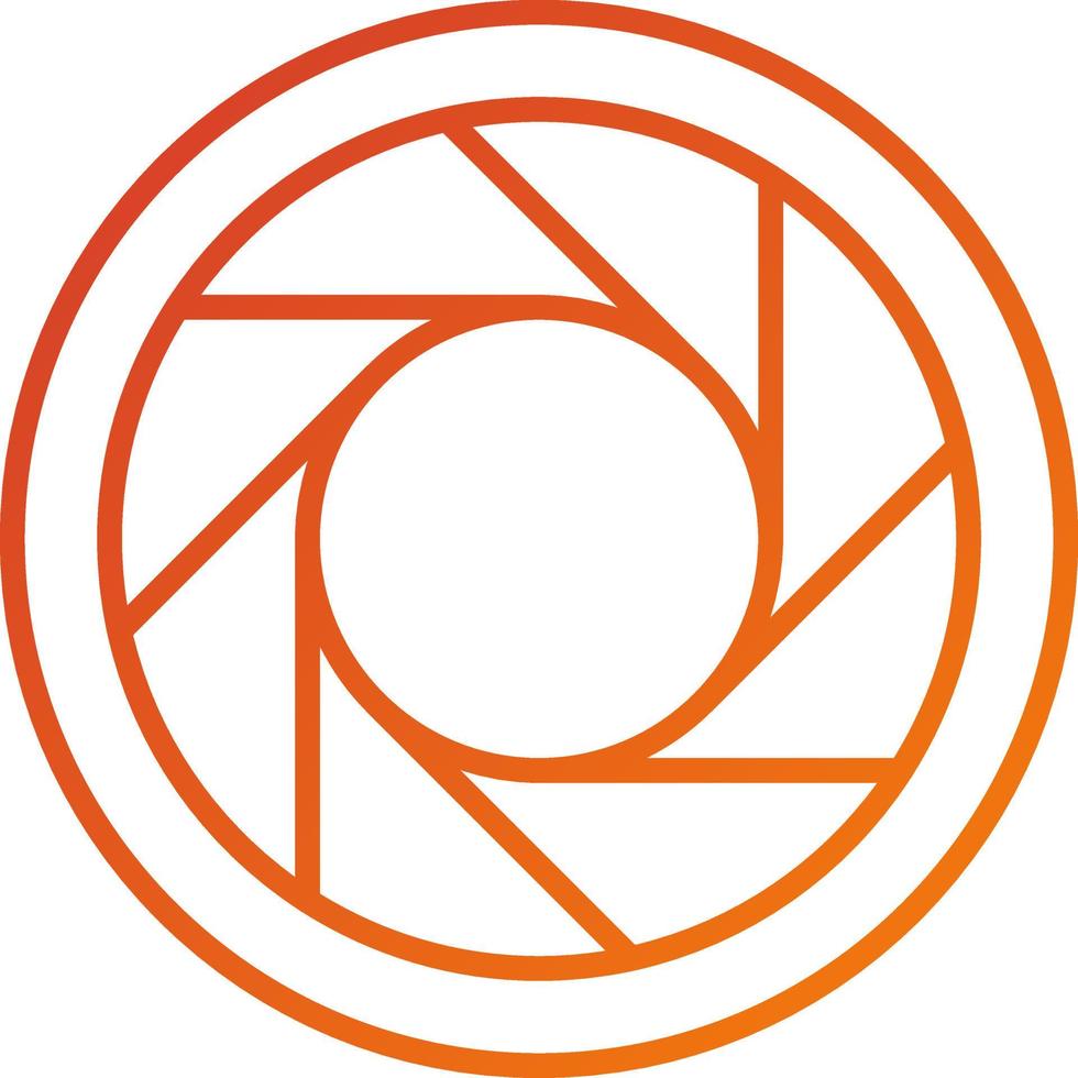 Camera Exposure Icon Style vector