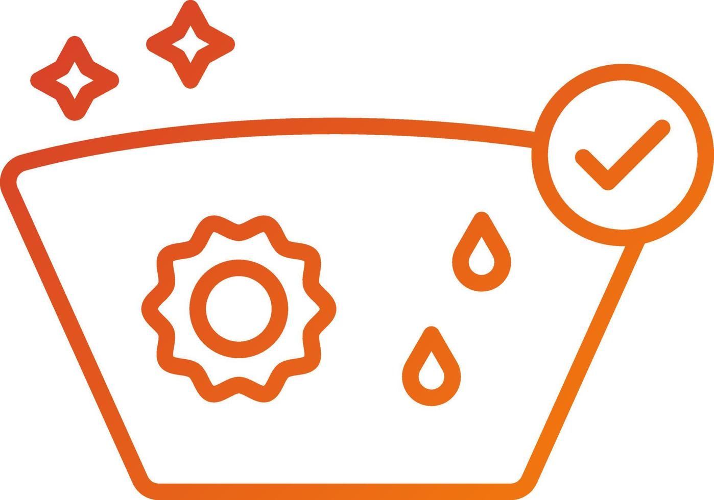 Glass Coating Icon Style vector