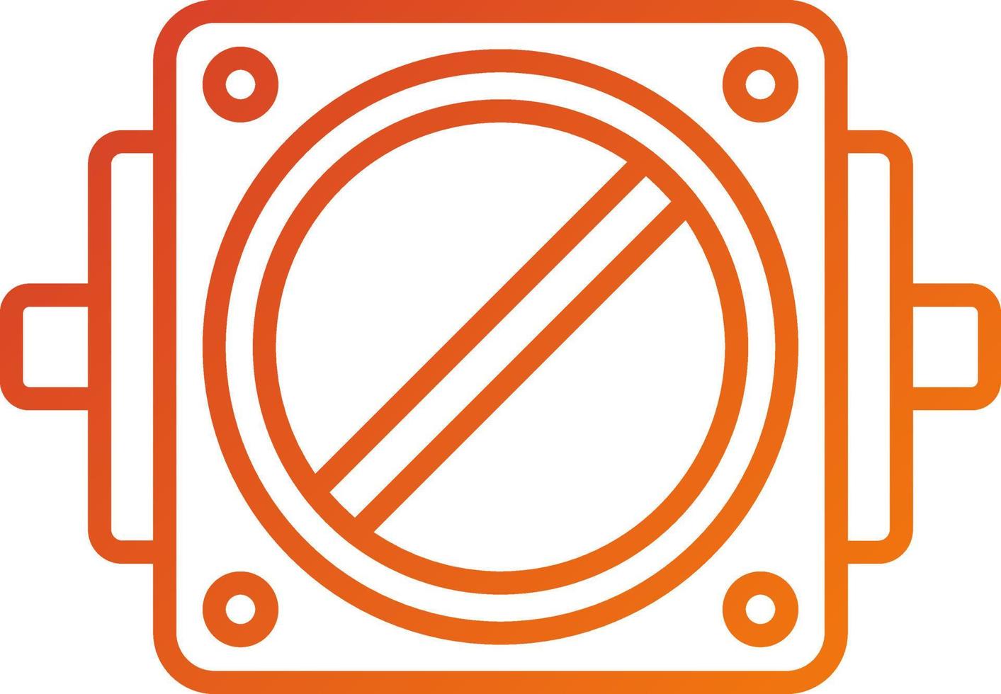 Throttle Plate Icon Style vector