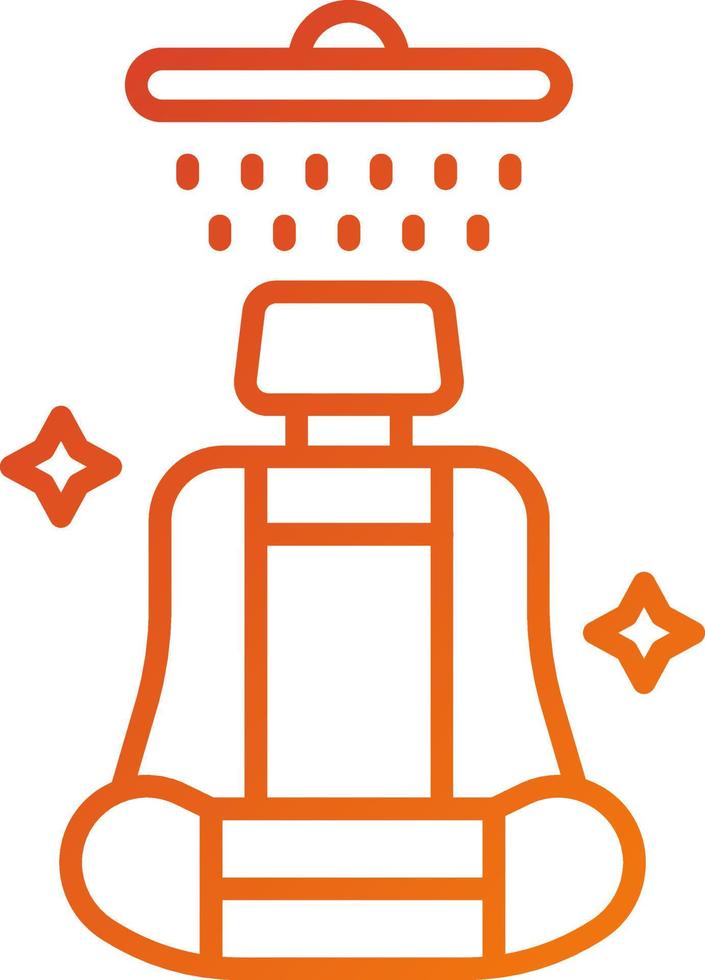 Seat Cleaning Icon Style vector