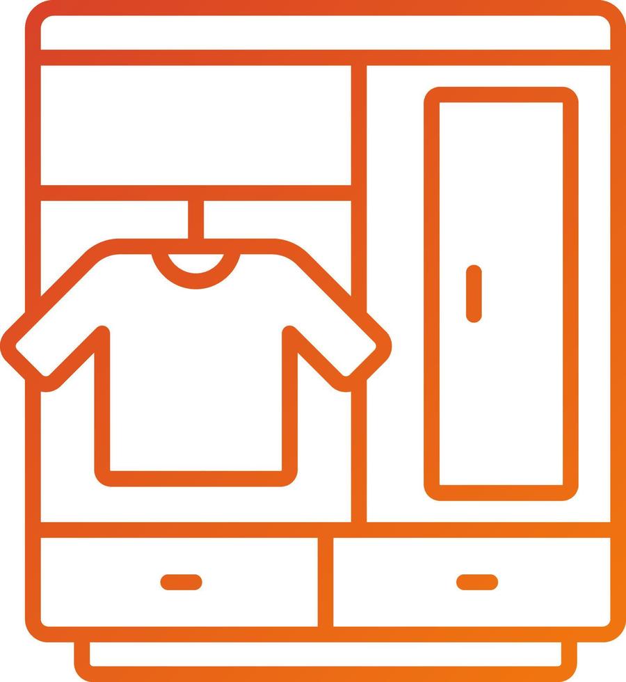 Wardrobe Icon Style vector