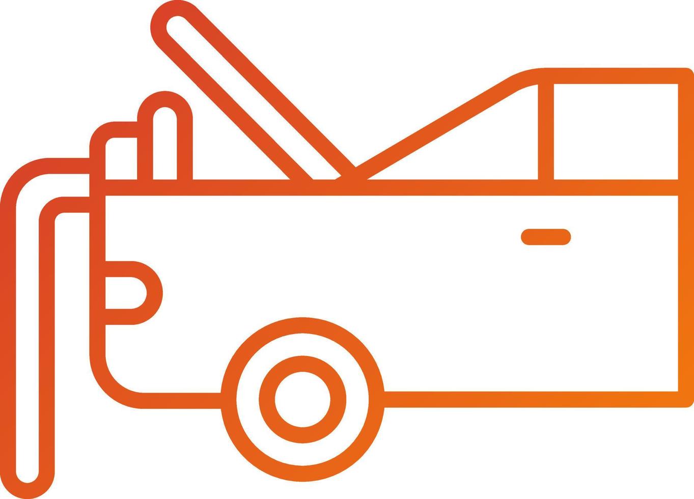 Car Trunk Cleaning Icon Style vector