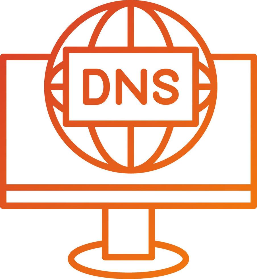 DNS Icon Style vector