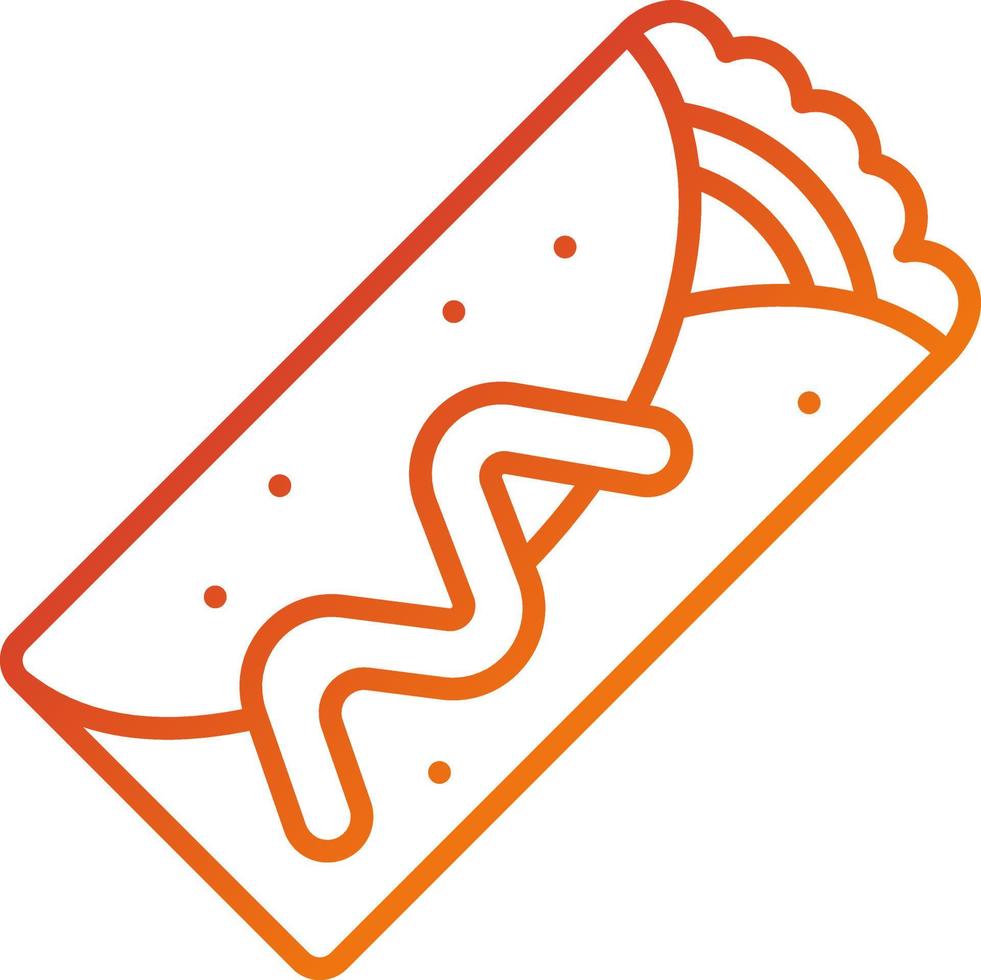 Chimichanga Icon Style vector