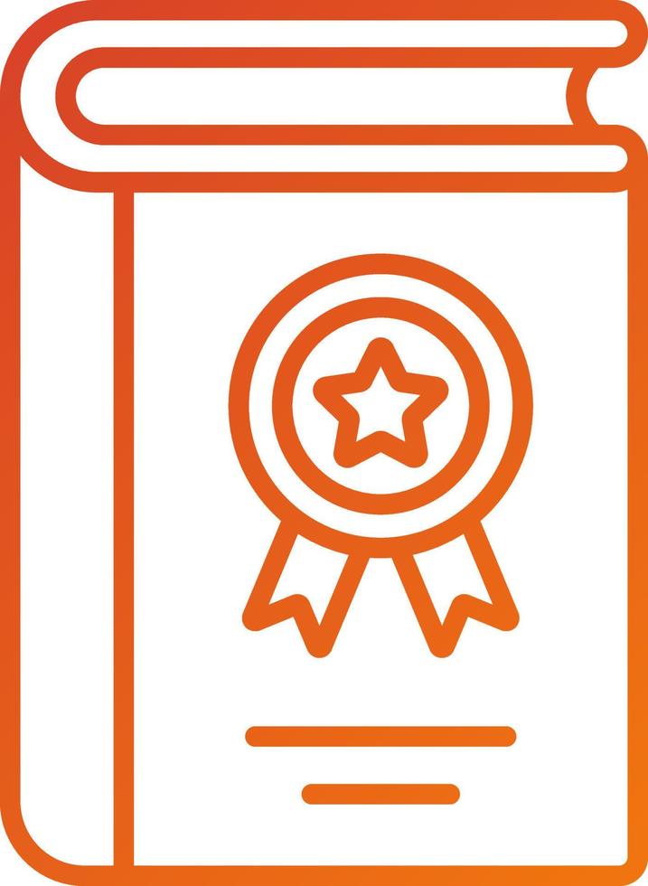 Literary Award Icon Style vector