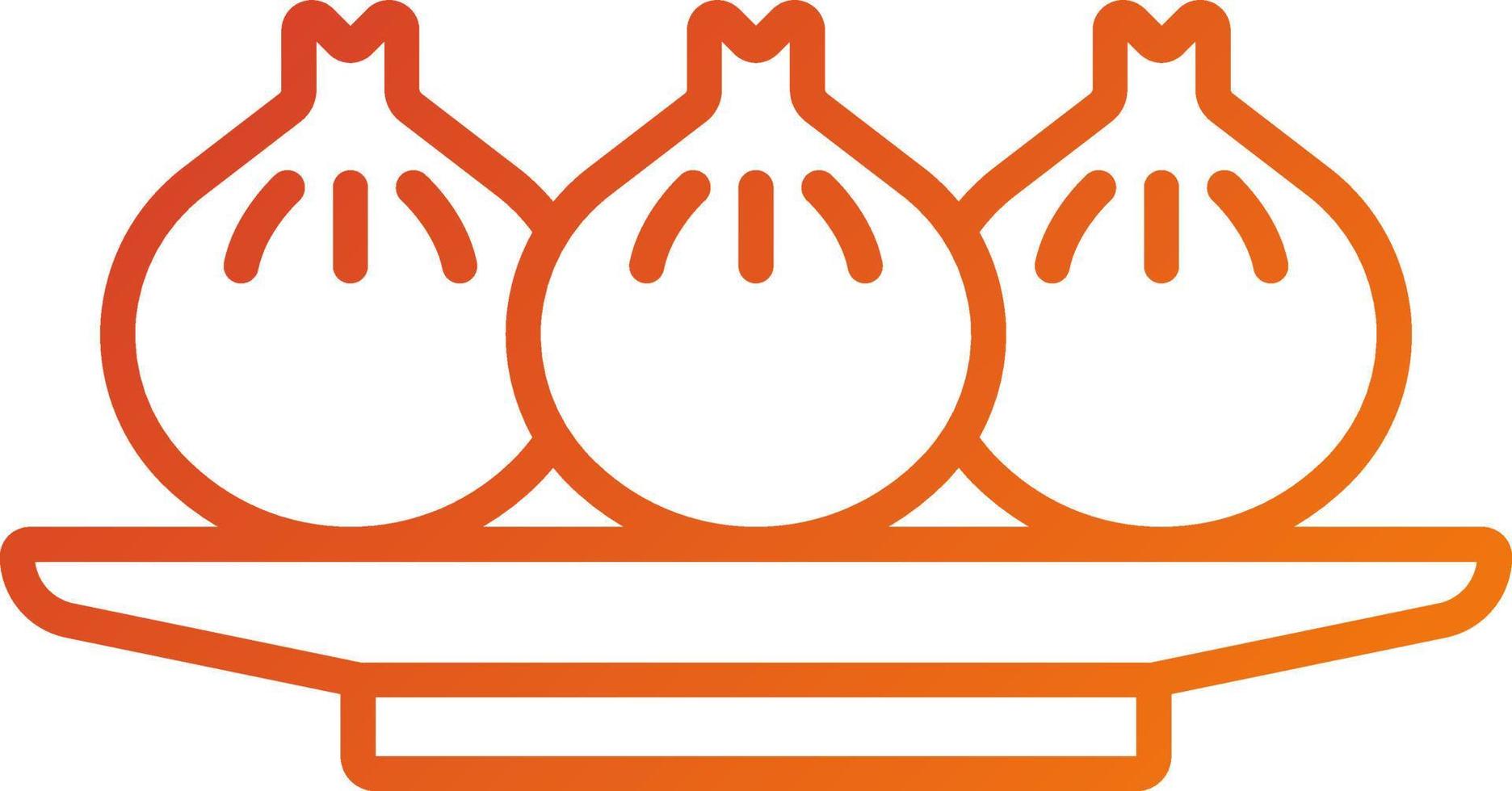 Dumplings Icon Style vector