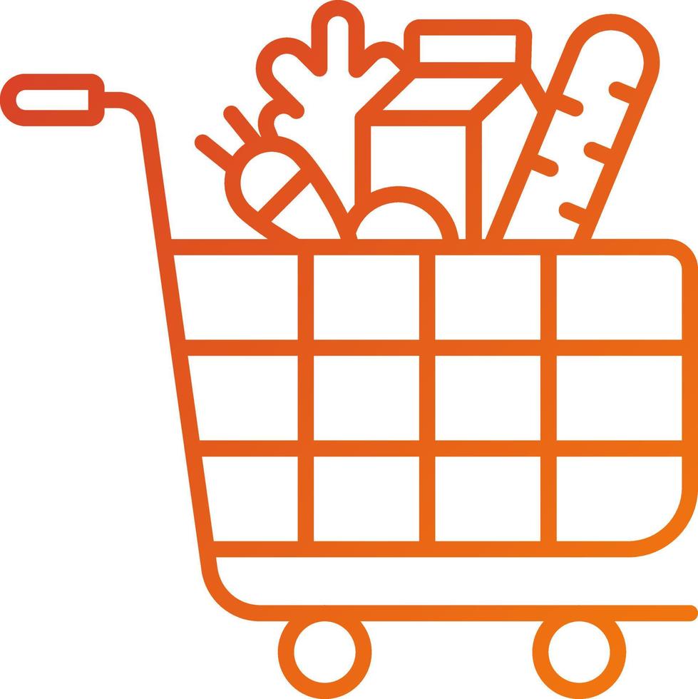 Food Cart Icon Style vector