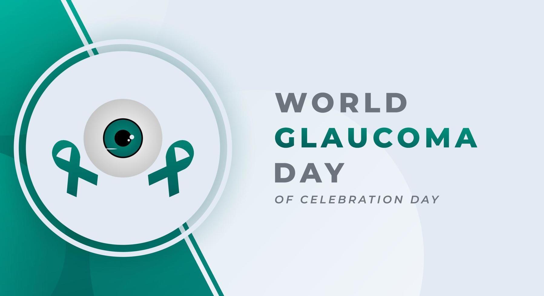 mundo glaucoma día celebracion vector diseño ilustración para fondo, póster, bandera, publicidad, saludo tarjeta