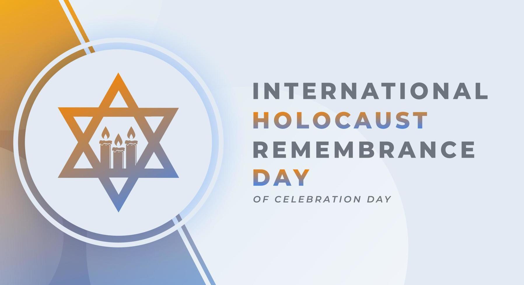 Holocaust Remembrance Day Celebration Vector Design Illustration for Background, Poster, Banner, Advertising, Greeting Card