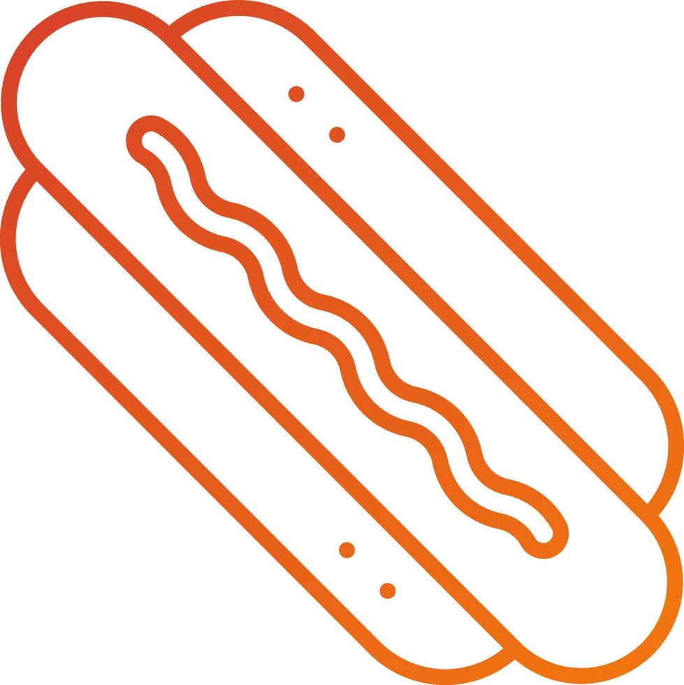Hot Dog Icon Style vector