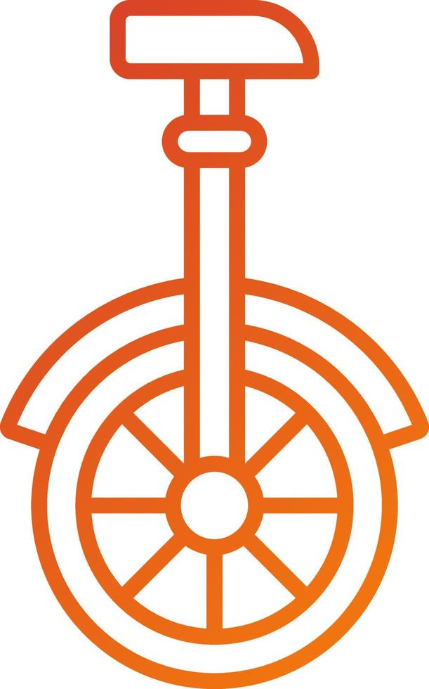 Monocycle Icon Style vector