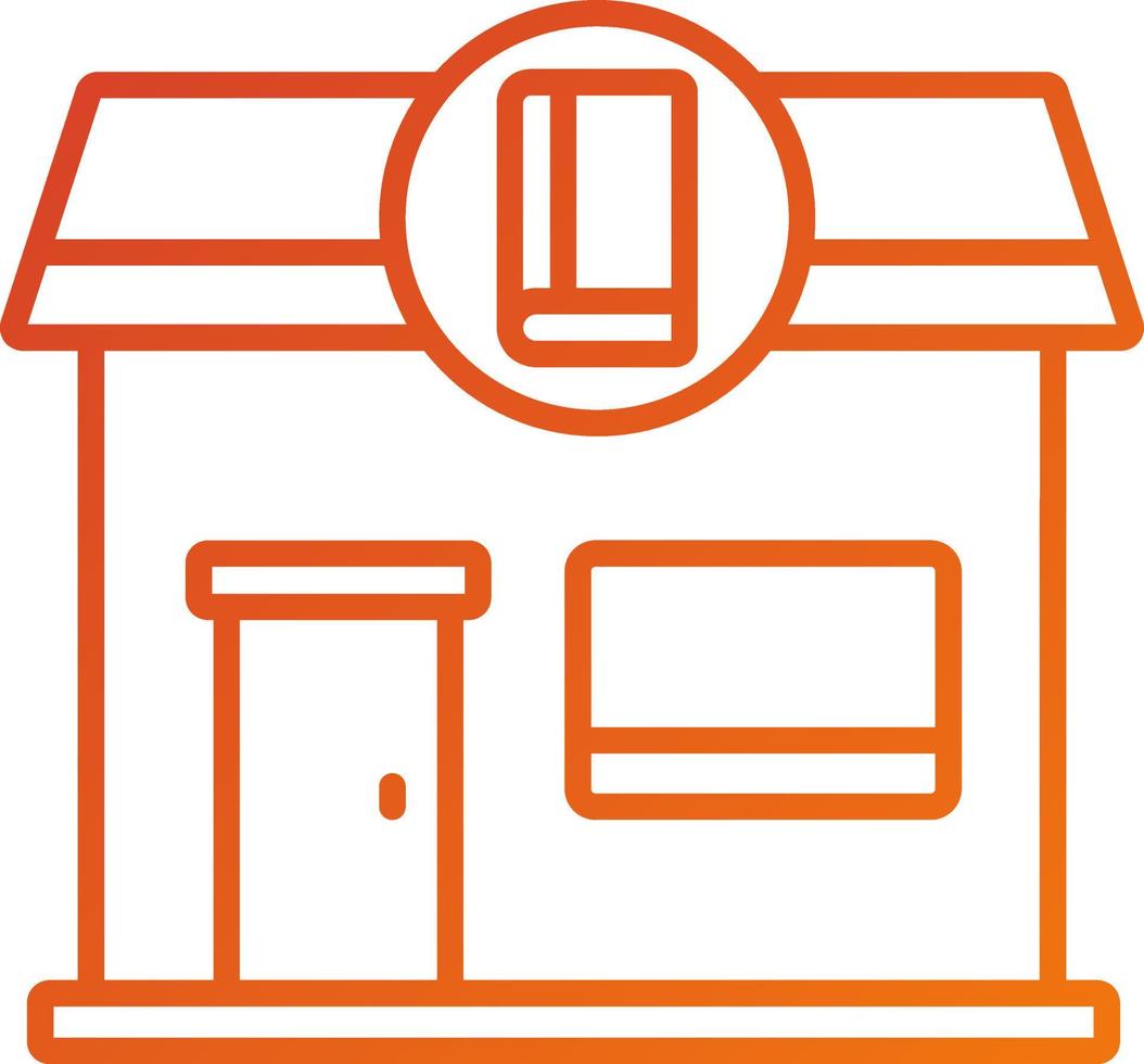 Book Store Icon Style vector