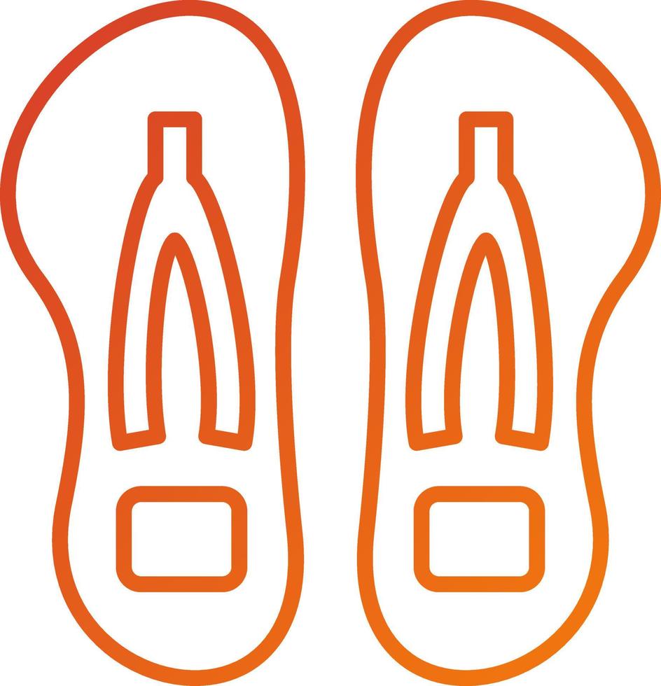 Flip Flop Icon Style vector