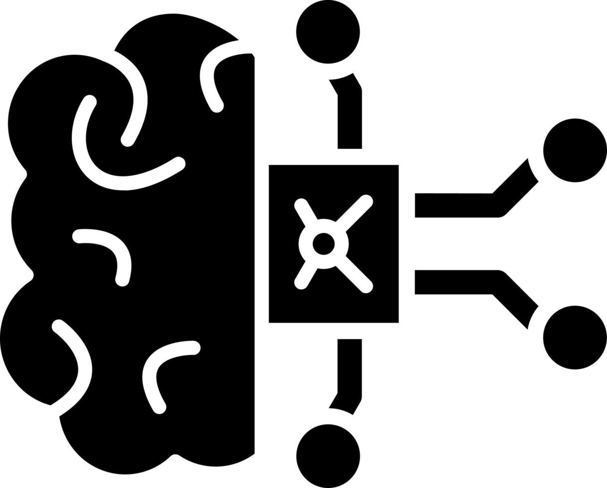 AI Thinking Icon Style vector