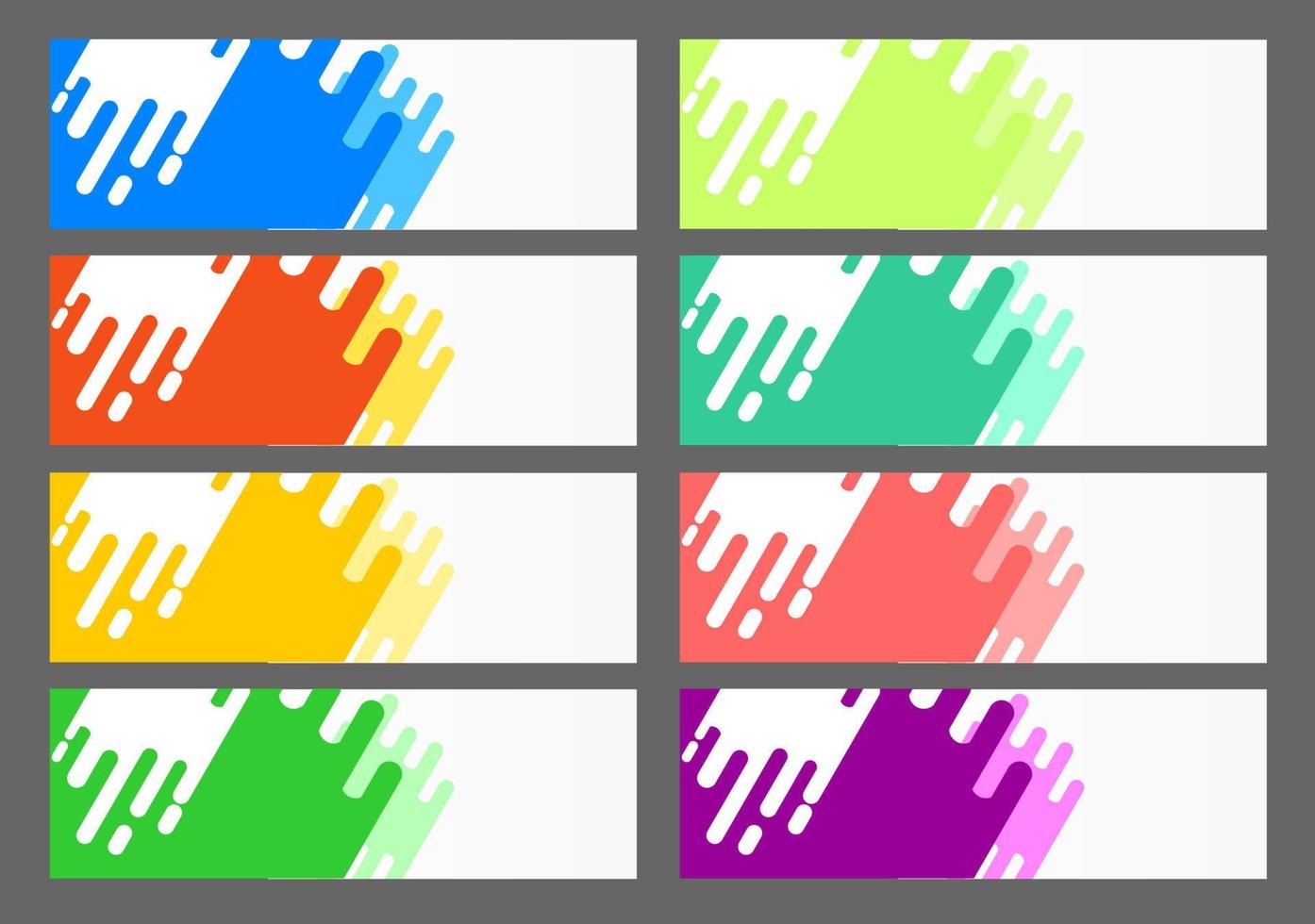 splash background set with modern style vector