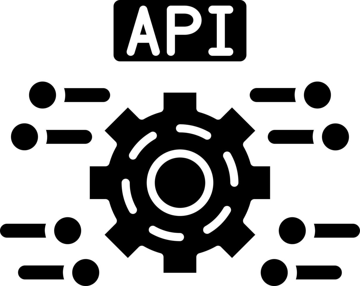 estilo de icono de API vector