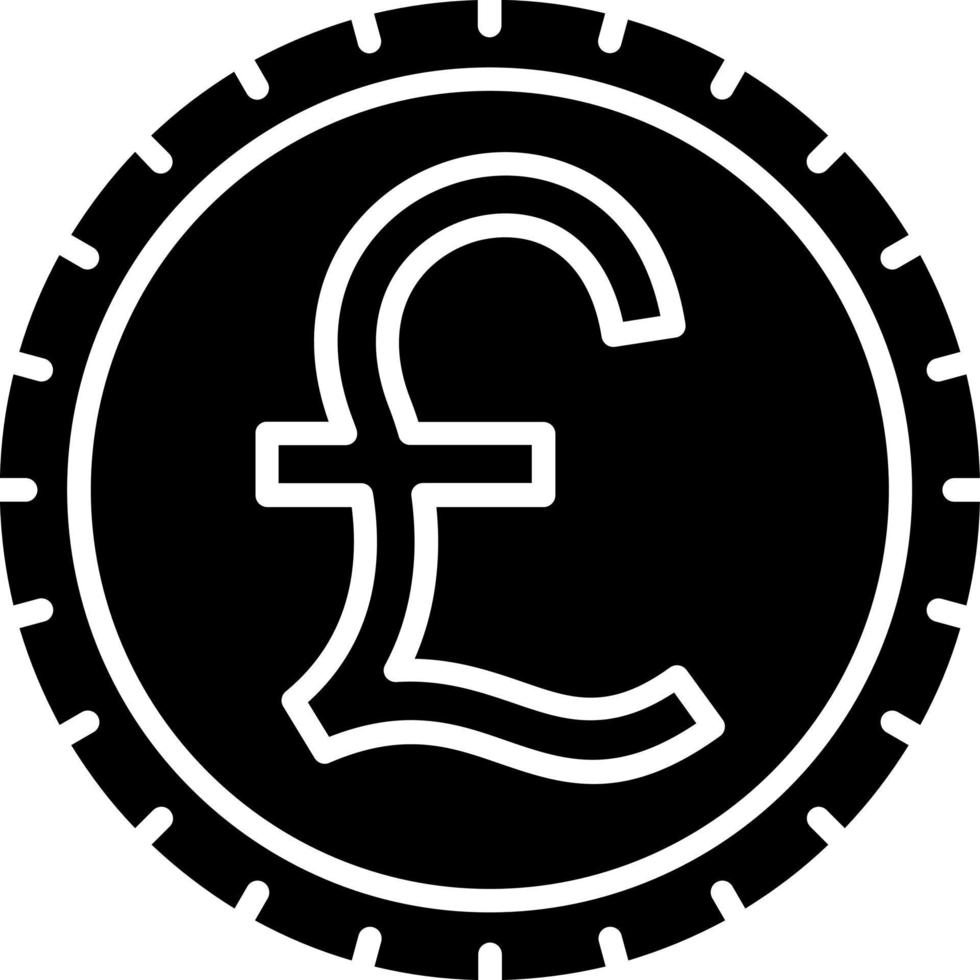 British Pound Icon Style vector