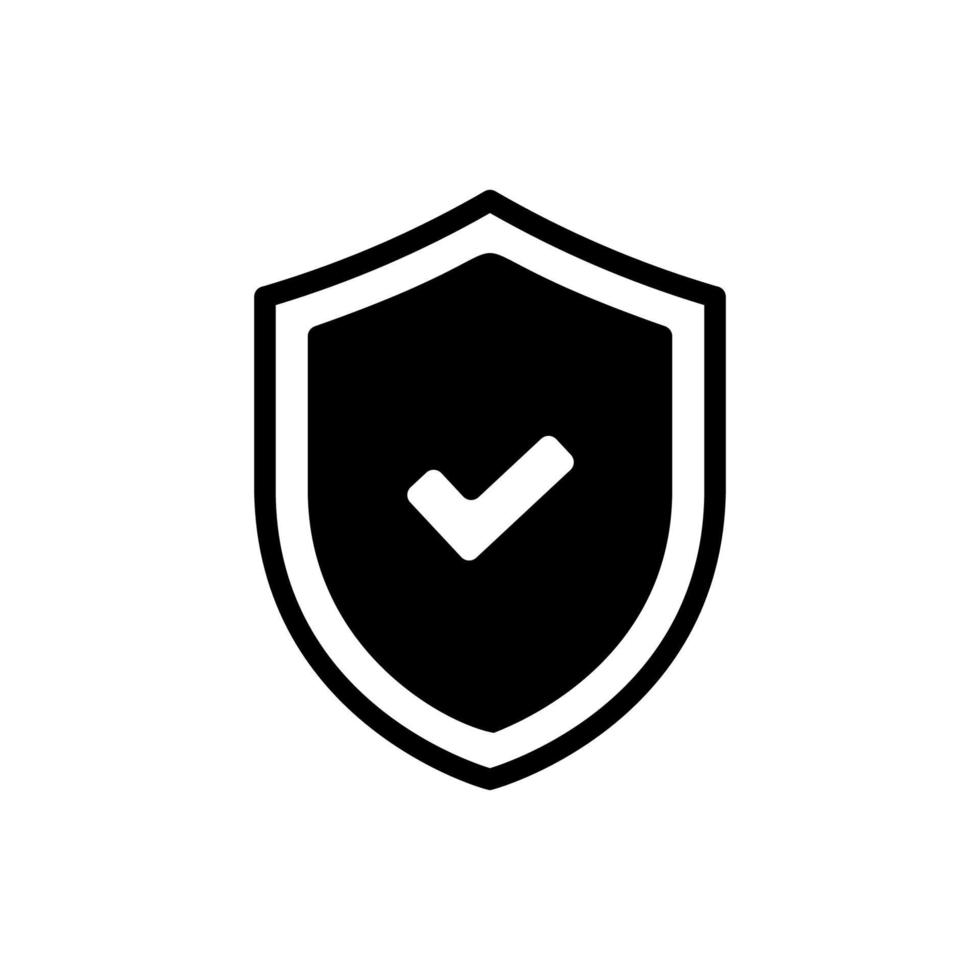 icono de escudo para seguridad o protección contra amenazas vector