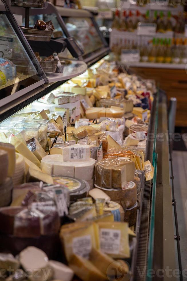 Cheese bar in a market photo